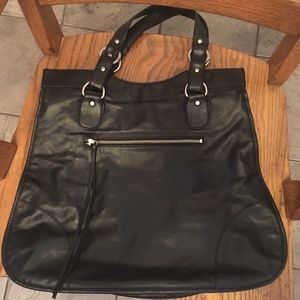 CLUB MONACO large black shoulder bag